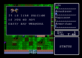 Super Hydlide screenshot 3 for Sega Genesis